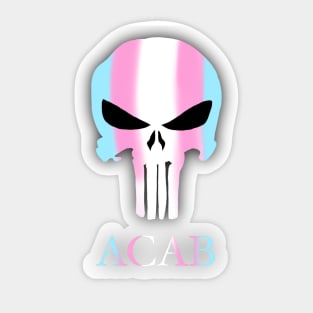 Copy of Trans Pride Skull Sticker